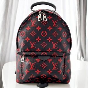 Louis Vuitton Black and Red Monogram Mini Backpack